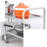 4 Tier Stainless Steel Kitchen Dining Food Cart Trolley Utility 860x540x1170