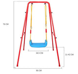 Kids 2 In 1 Indoor Outdoor Swing & Basketball Set