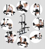 Multifunction Heavy Duty Home Gym Power Tower Dip Bar Stand & Weight Bench - sold put