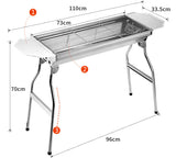 Stainless Steel BBQ Charcoal Grill Roaster Barbecue