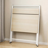 Express Folding Desk with Shelf (White)