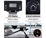 Everfit Magnetic Rowing Machine Rower Full Motion Arms Exercise Fitness Cardio