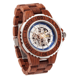 Men Genuine Automatic Kosso Wooden Watches No Battery Needed
