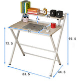 Express Folding Desk with Shelf (White)