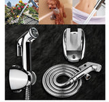Bathroom Toilet Bidet Shower Douche Sprayer Head Hose Clean Kit Shattaf Handheld