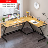 Oracle Corner Computer Desk Office Double Workstation (Oak)