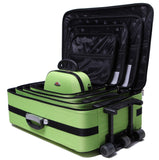 5pc Suitcase Trolley Travel Bag Luggage Set LIME