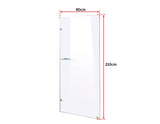 800 x 2100mm Frameless 10mm Safety Glass Shower Screen
