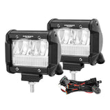 DEFEND Pair 4inch CREE LED Work Light Bar Spot Flood Reverse 4WD 12V 24V