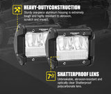 DEFEND Pair 4inch CREE LED Work Light Bar Spot Flood Reverse 4WD 12V 24V
