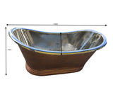 Supreme Copper Nickle Bathtub Handmade