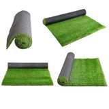 Primeturf Synthetic 30mm  1.9mx5m 9.5sqm Artificial Grass Fake Turf 4-coloured Plants Plastic Lawn