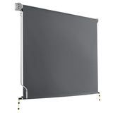 Instahut 2.1m x 2.5m Retractable Roll Down Awning - Grey