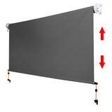 Instahut 2.7m x 2.5m Retractable Roll Down Awning - Grey