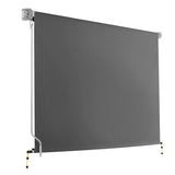 Instahut 3m x 2.5m Retractable Roll Down Awning - Grey