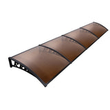 Instahut Window Door Awning Door Canopy Patio UV Sun Shield BROWN 1mx4m DIY