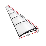 Instahut Window Door Awning Door Canopy Patio UV Sun Shield WHITE 1mx6m DIY