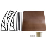 Instahut DIY Window Door Awning Shade 1 x 2m - Brown
