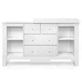 Keezi  Change Table with Drawers - White