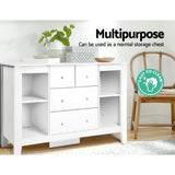 Keezi  Change Table with Drawers - White