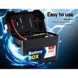 GIANTZ Battery Box 12V Camping Portable Deep Cycle AGM Universal Large USB Cig
