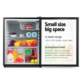 Devanti 70L Portable Mini Bar Fridge - Black