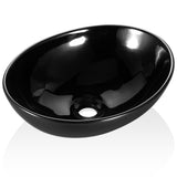 Cefito Ceramic Oval Sink Bowl - Black