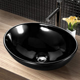 Cefito Ceramic Oval Sink Bowl - Black