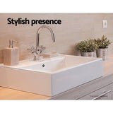 Cefito Ceramic Rectangle Sink Bowl - White