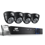 UL-tech CCTV Camera Security System Home 8CH DVR 1080P 4 Dome cameras with 1TB Hard Drive