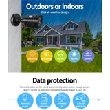 UL-TECH 8CH 5 IN 1 DVR CCTV Security System Video Recorder /w 8 Cameras 1080P HDMI Black