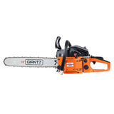 GIANTZ 45CC Petrol Commercial Chainsaw Chain Saw Bar E-Start Black