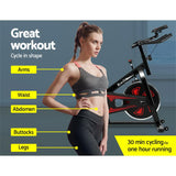 Everfit Spin Exercise Bike Cycling Fitness Commercial Home Workout Gym Equipment Black