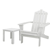 Gardeon Outdoor Sun Lounge Beach Chairs Table Setting Wooden Adirondack Patio Chair Lounges