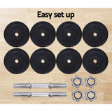 Everfit Fitness Gym Exercise Dumbbell Set 25kg