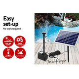 Gardeon Solar Powered Water Pond Pump 60W