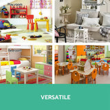 Keezi Kids Bookcase Childrens Bookshelf Organiser Storage Shelf Wooden White