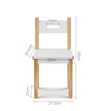 Keezi Kids Table and Chairs Set Chalkboard Toys Play Storage Desk Children Game