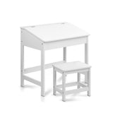 Keezi Kids Table and Chairs Set Children Drawing Writing Desk Storage Toys Play