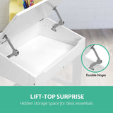 Keezi Kids Table and Chairs Set Children Drawing Writing Desk Storage Toys Play