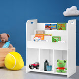 Keezi Kids Bookcase Childrens Bookshelf Display Cabinet Toys Storage Organizer