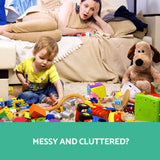 Keezi 12 Plastic Bins Kids Toy Organiser Box Bookshelf Storage Rack Cabinet