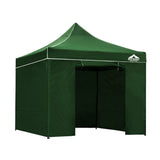 Instahut Gazebo Pop Up Marquee 3x3m Folding Wedding Tent Gazebos Shade Green