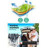 Instahut Gazebo Pop Up Marquee 3x3m Wedding Mesh Side Wall Outdoor Gazebos Grey