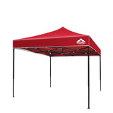 Instahut Gazebo Pop Up Marquee 3x3m Outdoor Tent Folding Wedding Gazebos Red