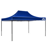 Instahut Gazebo Pop Up Marquee 3x4.5m Outdoor Tent Folding Wedding Gazebos Blue