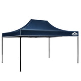 Instahut Gazebo Pop Up Marquee 3x4.5m Outdoor Tent Folding Wedding Gazebos Navy