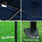 Instahut Gazebo Pop Up Marquee 3x4.5m Outdoor Tent Folding Wedding Gazebos Navy