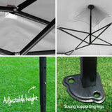 Instahut Gazebo Pop Up Marquee 3x4.5m Outdoor Tent Folding Wedding Gazebos White