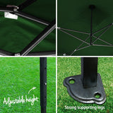 Instahut Gazebo Pop Up Marquee 3x6m Outdoor Tent Folding Wedding Gazebos Green
